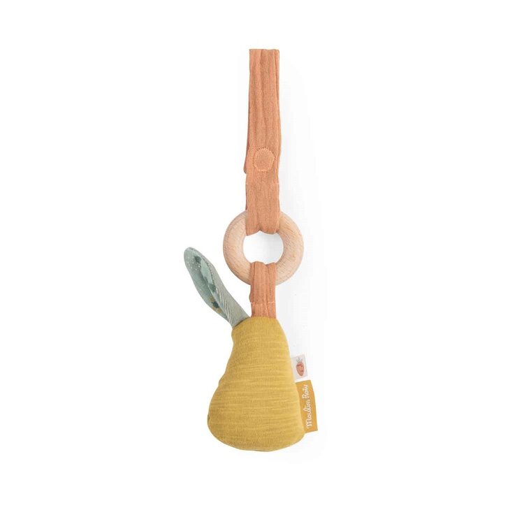 Moulin Roty Trois Petits Lapins - Hochet de dentition poire