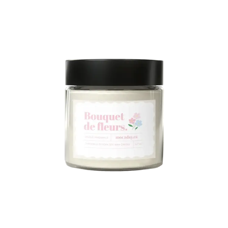 Moonday Bougie - Bouquet de fleurs