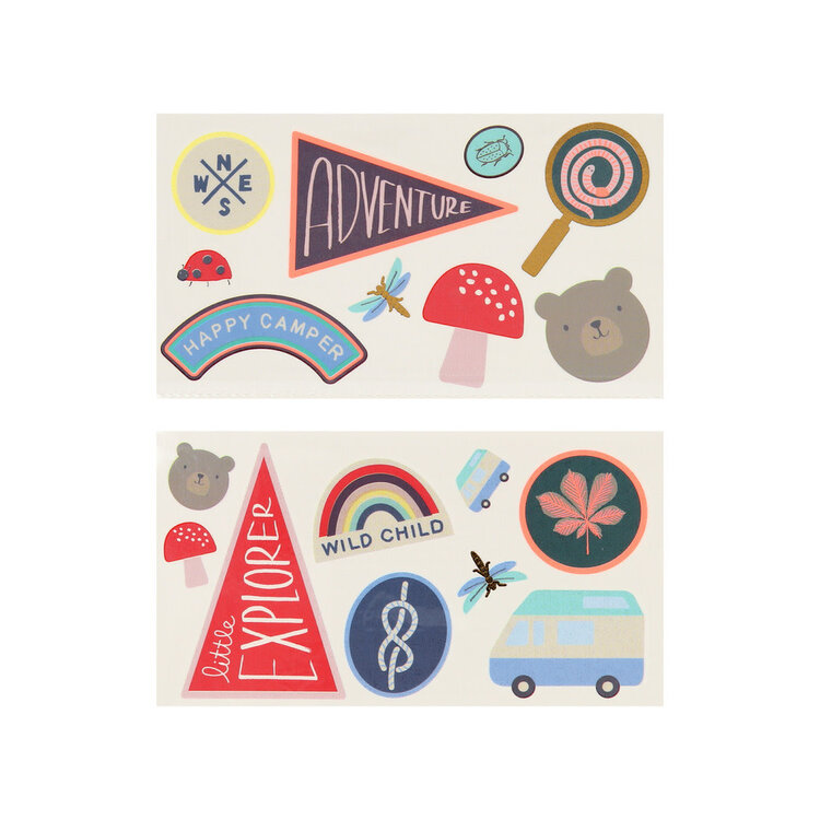 Meri Meri Tatouages - Adventure de camping