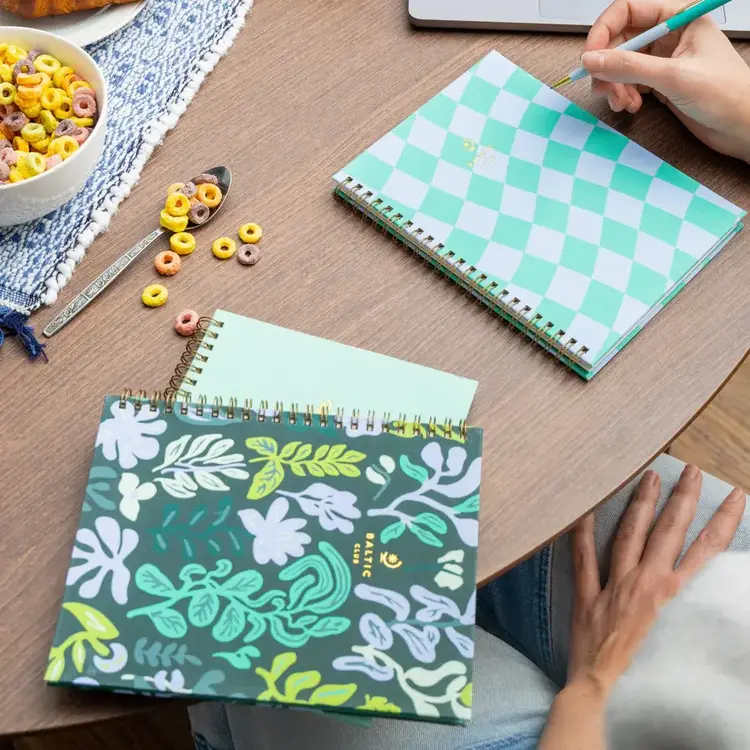 Baltic Club Carnet à spirales en tissu - Sylvestre