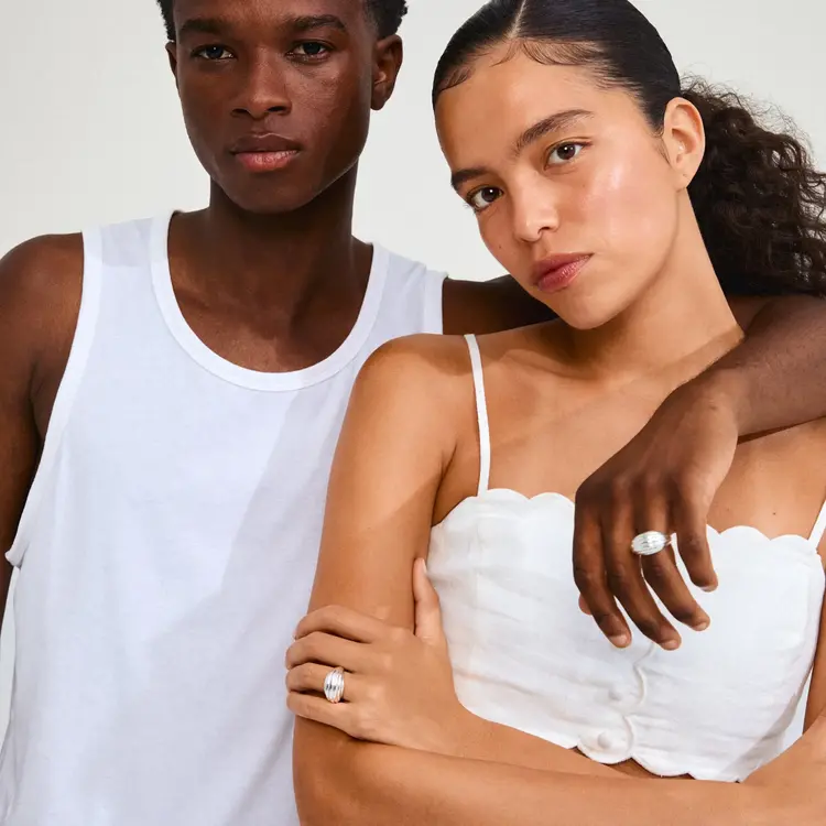 Pilgrim Bague - Asle - Argent