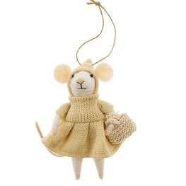 Indaba Ornement - Souris - Pénélope prairie