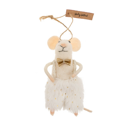 Indaba Ornement - Souris - Wilfred l'hivernal