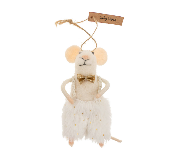 Indaba Ornement - Souris - Wilfred l'hivernal