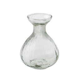 Indaba Vase en verre côtelé - Bud