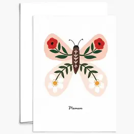 Mimi & August Carte de souhaits - Papillon floral