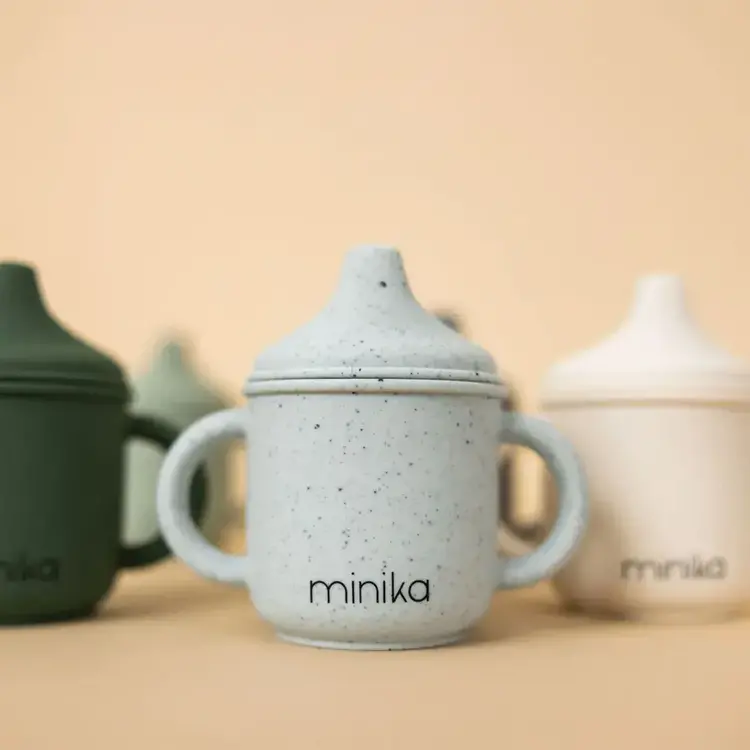 Minika Verre à bec en silicone - Feuille
