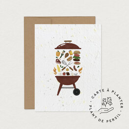 Mimosa Design Carte de souhaits  - Ensemencée - Maître du BBQ