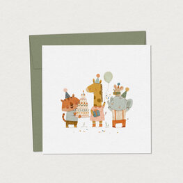 Mimosa Design Carte de souhaits – Savane en fête