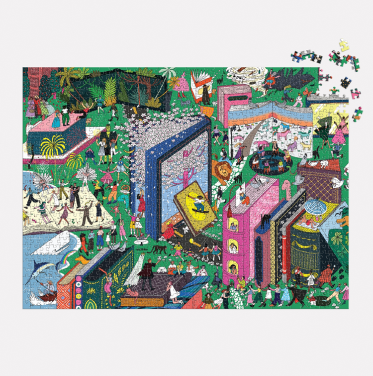 Galison Casse-tête - Book World - 1000 pièces