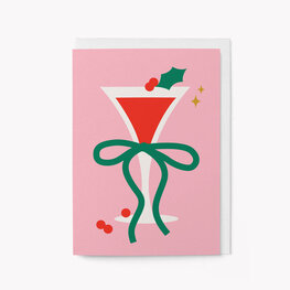 Graphic Factory Carte de souhaits - Cocktail de Noel