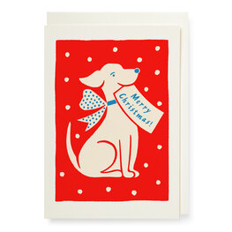 Archivist Mini carte de souhaits - Chien de Noel