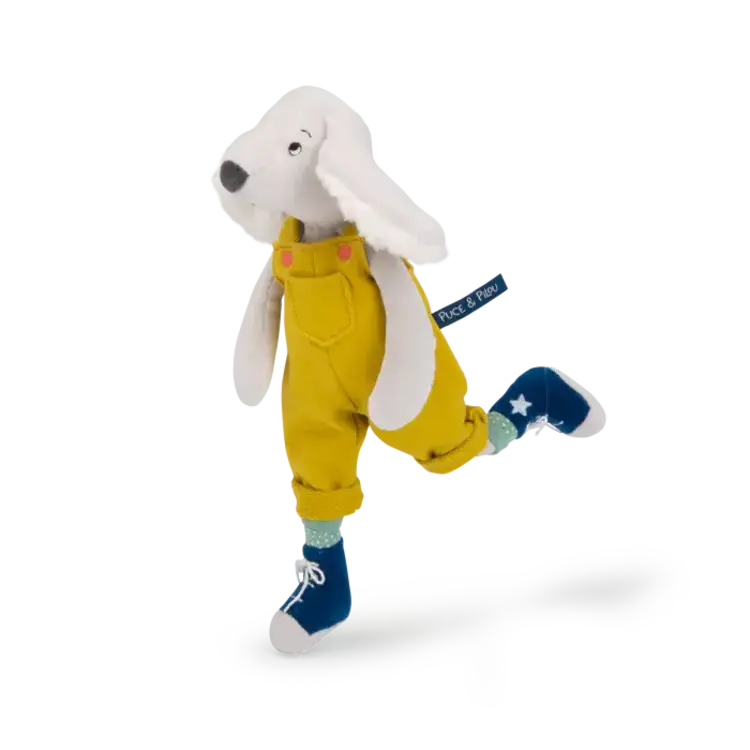 Moulin Roty Peluche - Puce & Pilou - Pilou en jaune