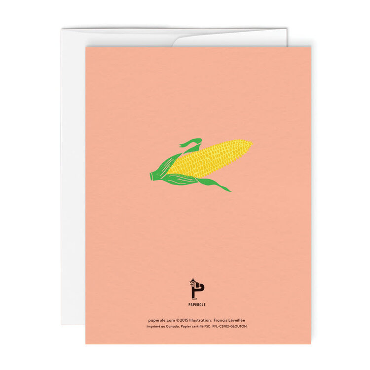 Paperole Carte de souhaits -  GLOUTON