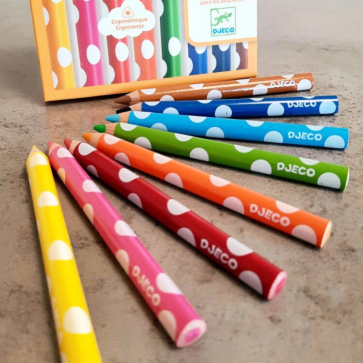 Djeco Crayons de couleur pour les petits (8)