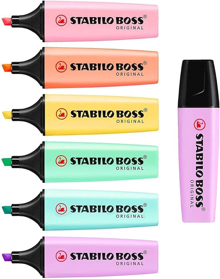 Stabilo Étui Surligneur - Boss Pastel - 6 pcs