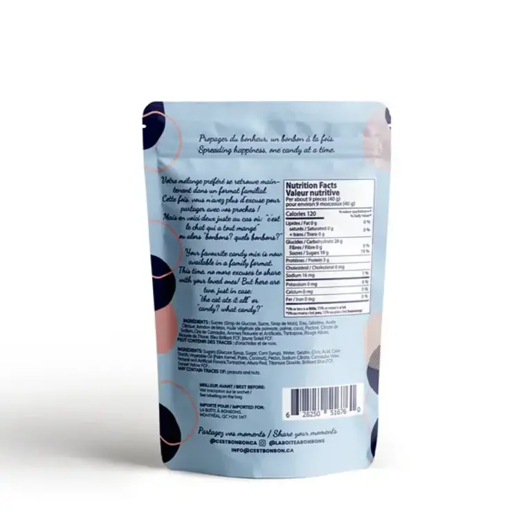 La boîte à bonbons Boîte à bonbons - 350 gr - Mélange Doux