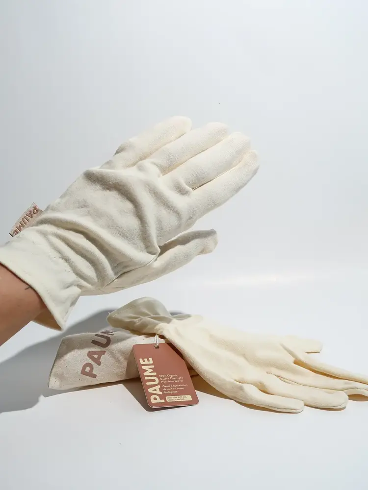 Paume Gants d'hydratation de nuit en coton