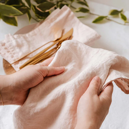 Mimi & August Linge à vaiselle - Rose tendre