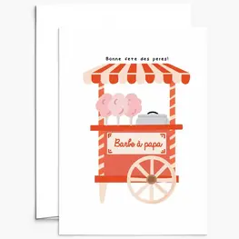 Mimi & August Carte de souhaits - Barbe à papa