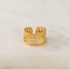 Lover's tempo Bague Billie - Or - Taille 7