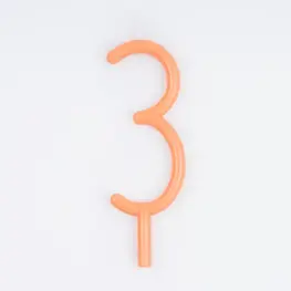 Meri Meri Bougie d'anniversaire mince - 3