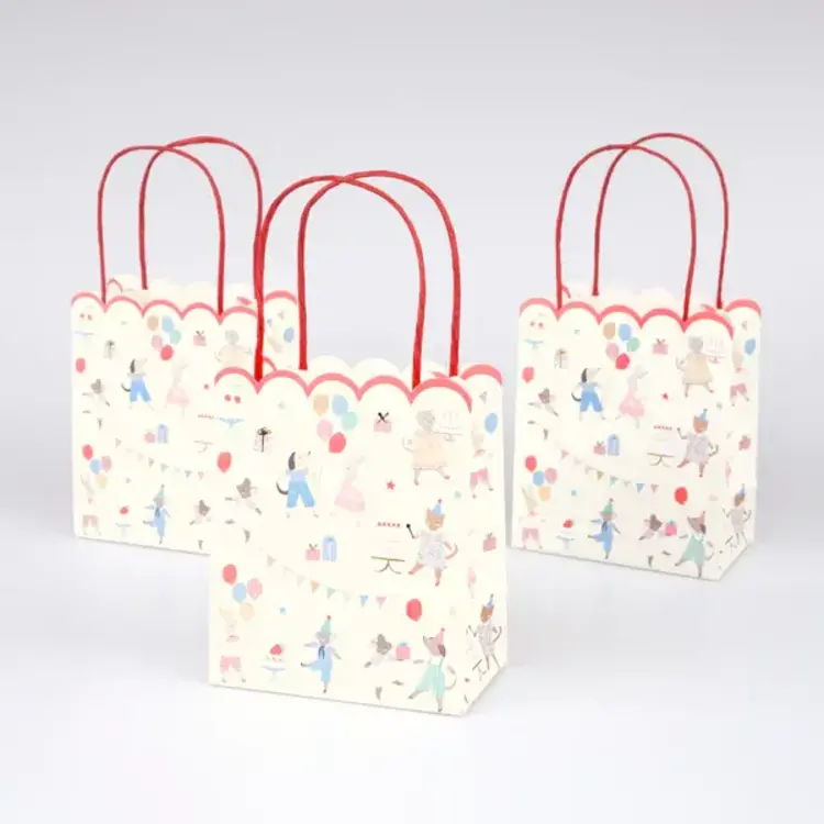 Meri Meri Ensemble de sac en papier (8) - La fête des animaux