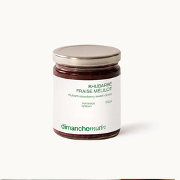 Dimanche Matin Tartinade Rhubarbe, Fraise et Mélilot