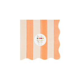 Meri Meri Petites serviettes de table - Rayures d’automne