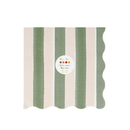 Meri Meri Grandes serviettes de table - Rayures d’automne