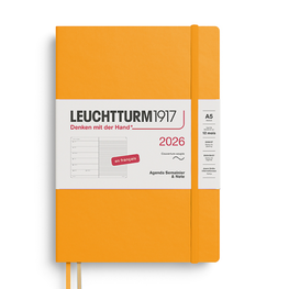 Leuchtturm Planificateur quotidien 2026 (A5) - Orange soleil