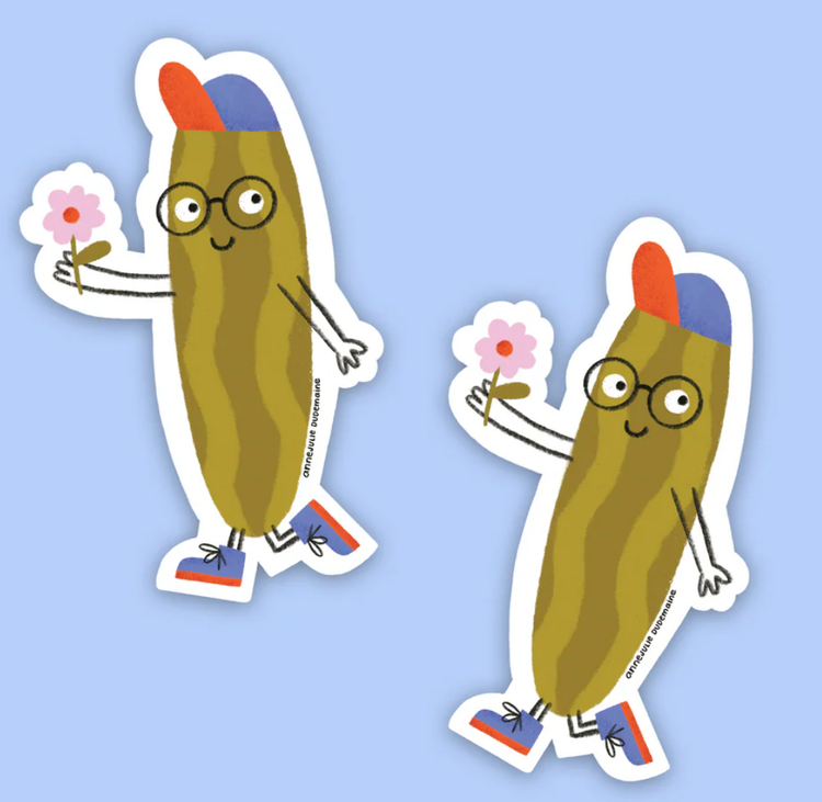 Anne-Julie Dudemaine Autocollant - Mr. Cornichon