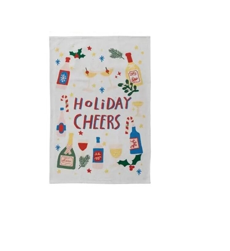 Creative Coop Linge à vaisselle - Holiday cheers