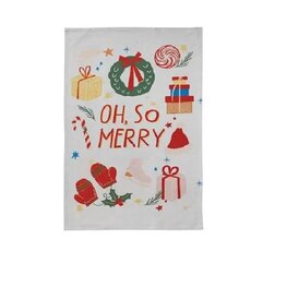 Creative Coop Linge à vaisselle -  Oh, so Merry