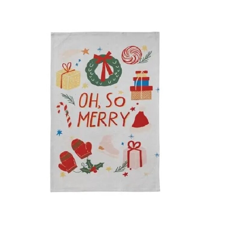 Creative Coop Linge à vaisselle -  Oh, so Merry