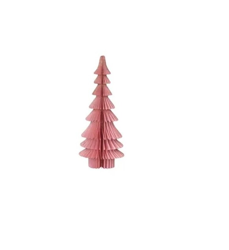 Creative Coop Sapin en papier - Rose - Moyen