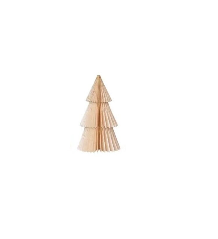 Creative Coop Sapin en papier - Beige - Petit