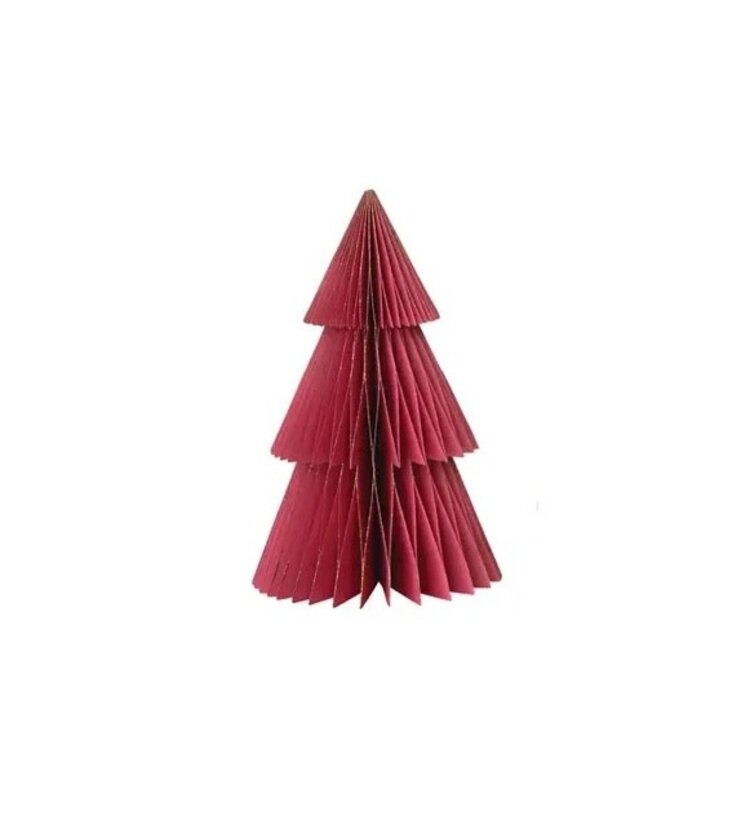 Creative Coop Sapin en papier - Rose foncé - Grand