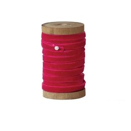Creative Coop Ruban de velours - Rose foncé