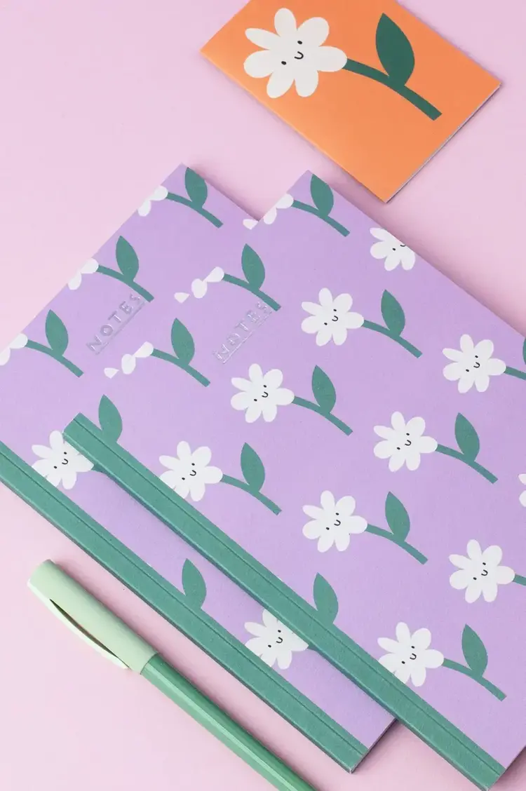 Rumble Cards Carnet de notes - Fleurs joyeuses
