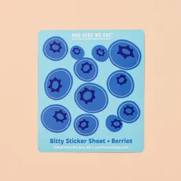 And Here We Are Feuille d'autocollants - Myrtilles