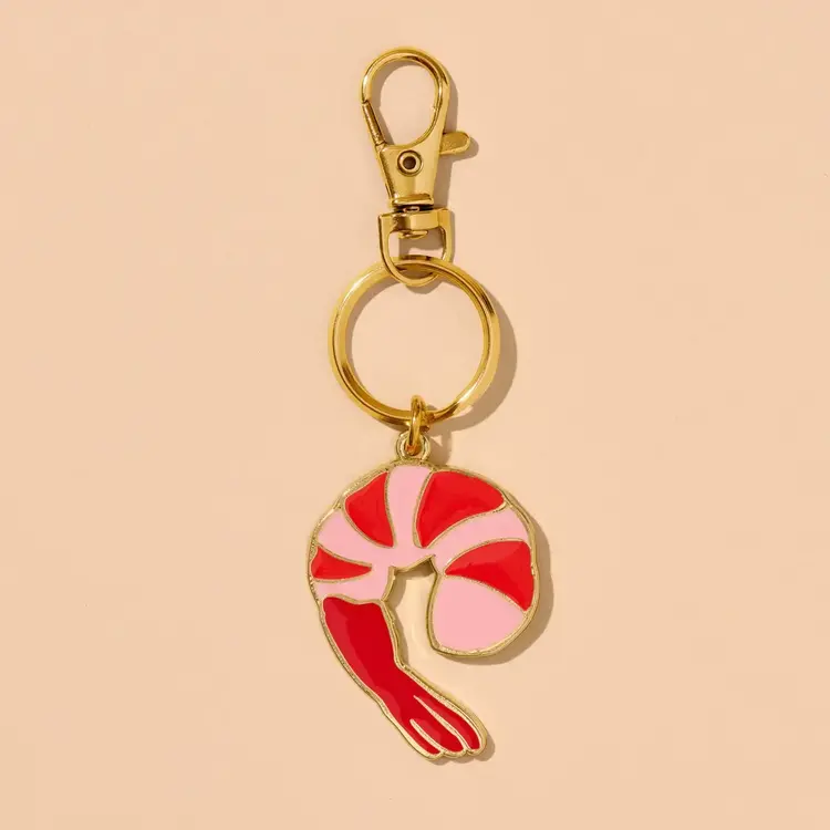 And Here We Are Porte-clés en émail - Crevette