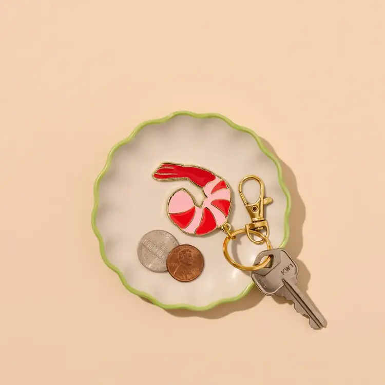 And Here We Are Porte-clés en émail - Crevette