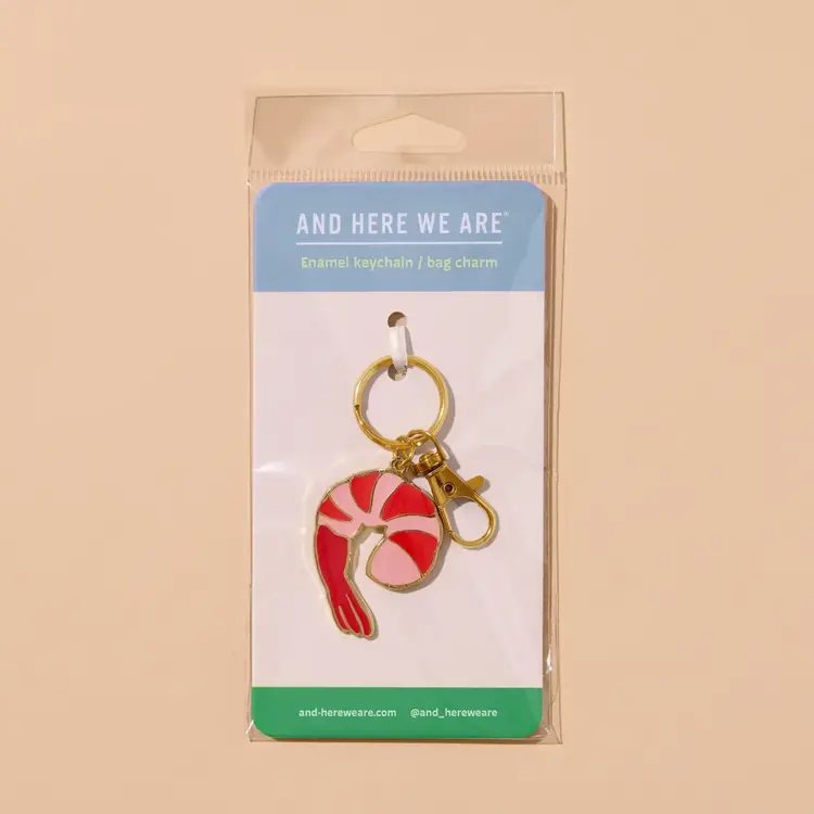 And Here We Are Porte-clés en émail - Crevette