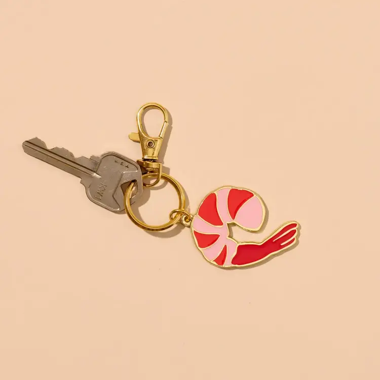 And Here We Are Porte-clés en émail - Crevette