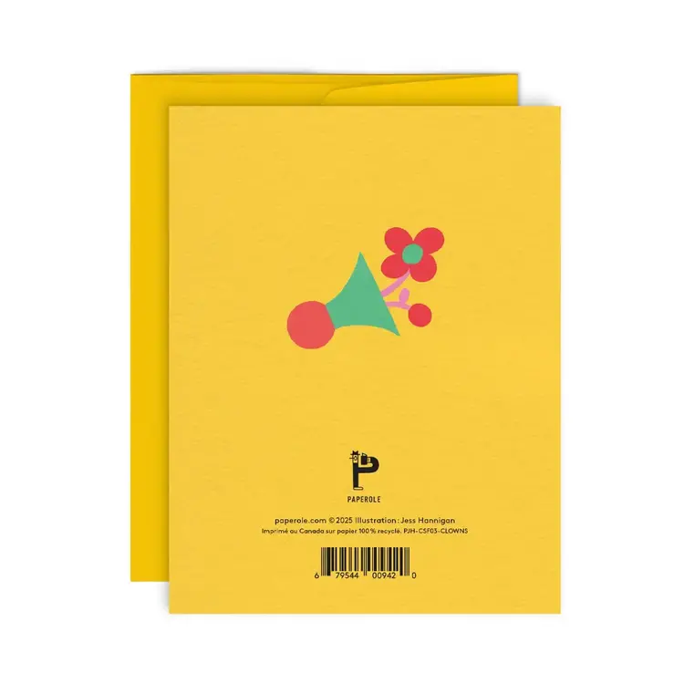 Paperole Carte de souhaits - CLOWNS