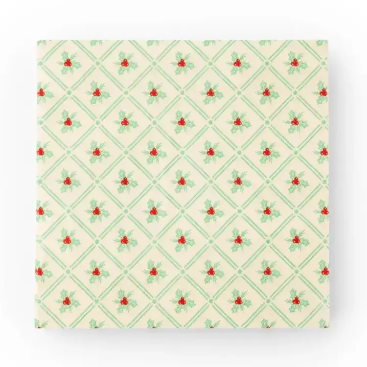 Bonjour Fête Serviette de table - Motif houx