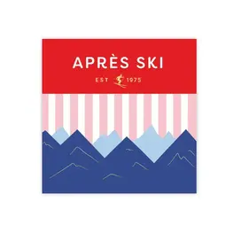 Bonjour Fête Grande serviette de table - Après ski