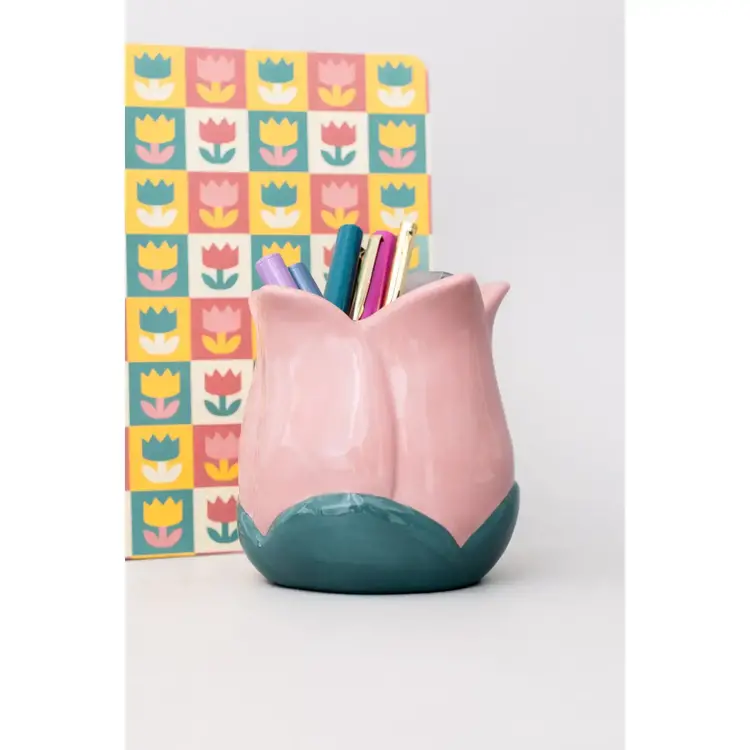 Ban.do Porte-crayons en céramique - Tulipe