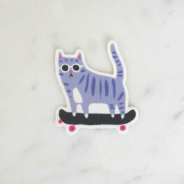 Idlewild Co. Autocollant - Chat skateur
